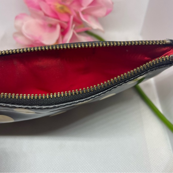 Kate Spade Black & Cream Polka Dot Zip Wristlet and Card Case - Picture 6 of 7